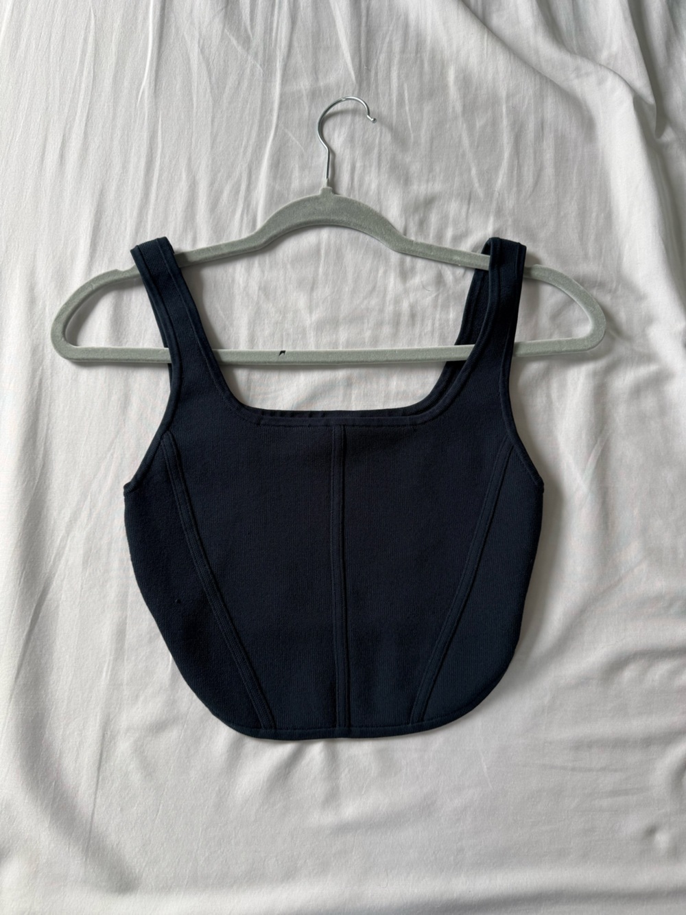 Aritzia Babaton Navy Corset Tank Top